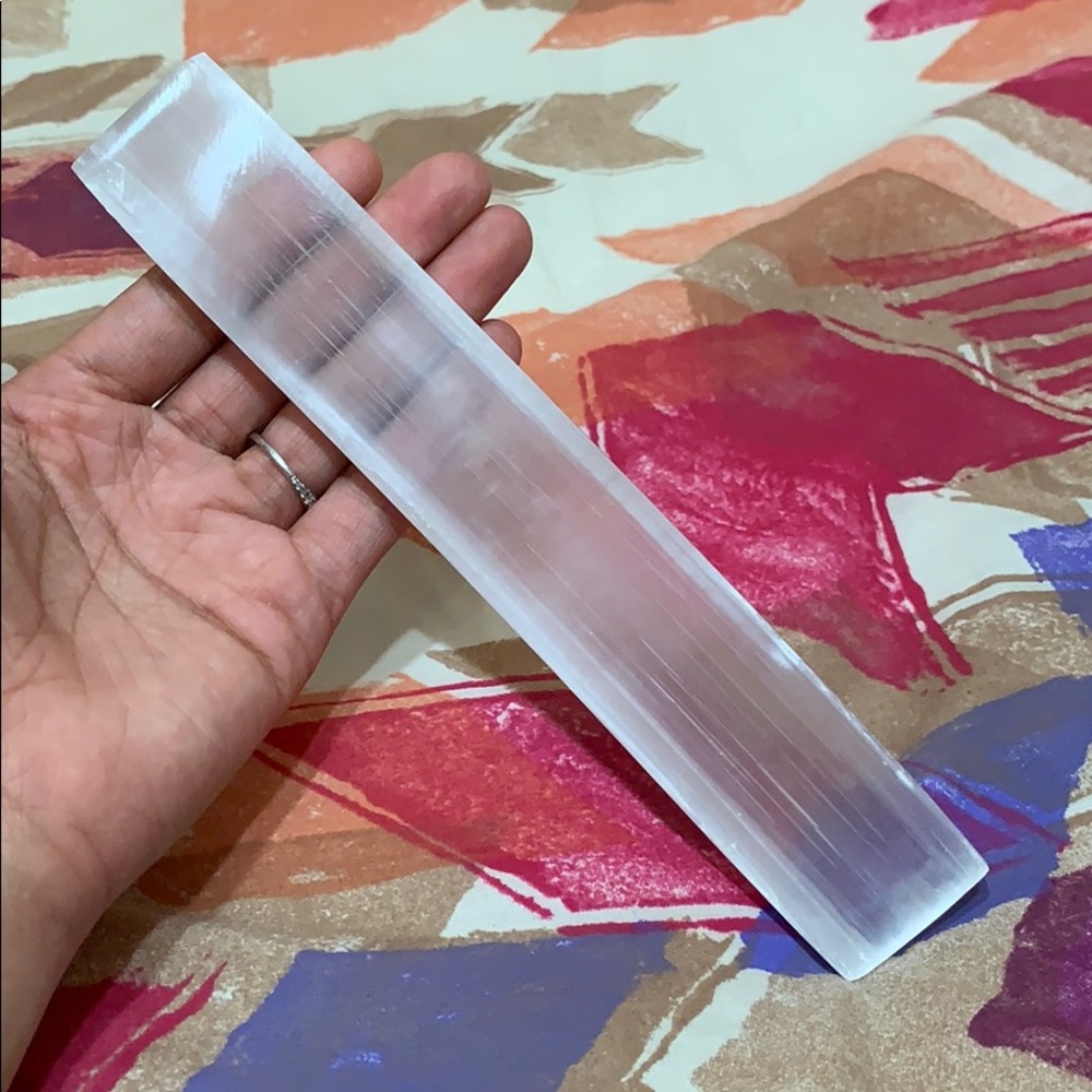 Large Selenite Crystal Wand. Brand New